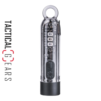 NEXTORCH K40 STROBE WIEDERAUFLADBARE LED LAMPE ALS SCHLÜSSELANHÄNGER VERSCHIEDENE LICHTQUELLEN BIS 700 LUMEN TRANSPARENT